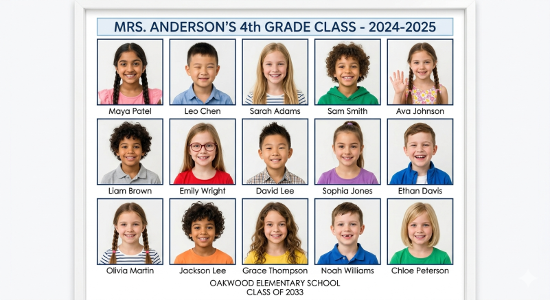 Class composite done for you composite sample